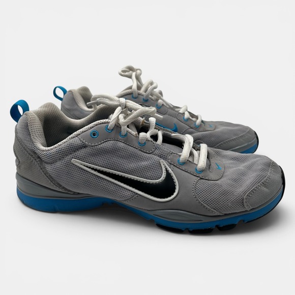 Shoes - Nike Flex TR Running Shoes Grey Blue Womens 8.5 Low Top Sneakers 443836-003